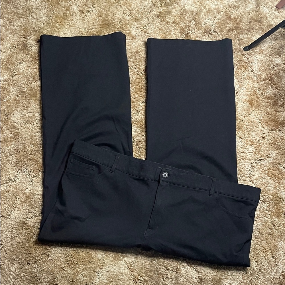 Torrid‎ Black Straight Leg Stretch Trouser Jeans Plus Size 30 Regular